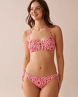 Bas de bikini brésilien noué aux hanches MEDITERRANEAN TILE