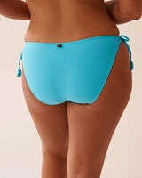 Bas de bikini noué aux hanches en fibres recyclées BLUE ATOLL