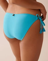 Bas de bikini noué aux hanches en fibres recyclées BLUE ATOLL