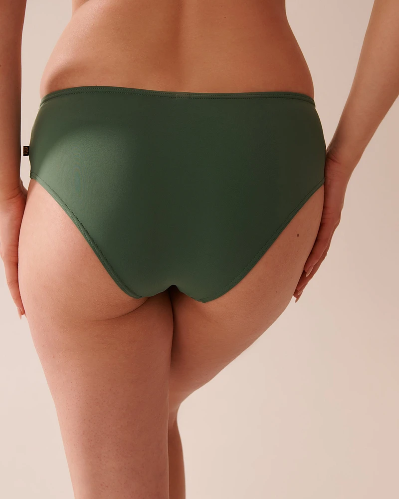 Bas de bikini hipster en fibres recyclées KHAKI