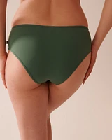 Bas de bikini hipster en fibres recyclées KHAKI
