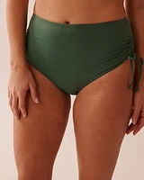 KHAKI Recycled Fibers Side Tie High Waist Bikini Bottom
