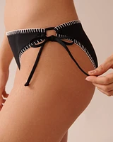 Bas de bikini brésilien noué aux hanches SOLID