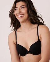 Soutien-gorge push-up demi-buste en coton