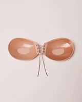 Soutien-gorge adhésif à lacets