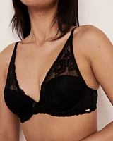 Lightly Lined Deep V-plunge Bra