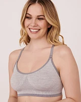 Soutien-gorge de sport sans coutures dos nageur impact léger