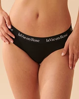 Cotton and Logo Elastic Band Bikini Panty