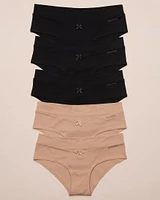 5-Pack Cotton Hiphugger Panty