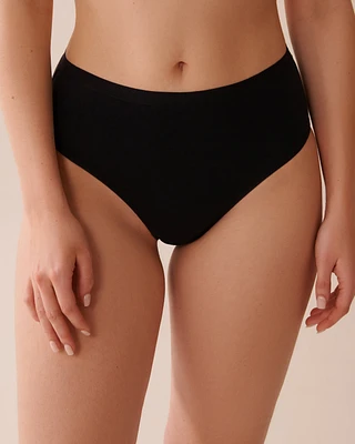 Culotte bikini taille haute coton
