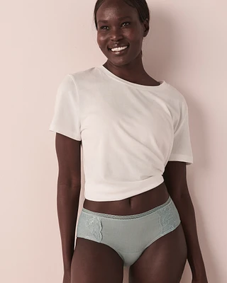 Culotte menstruelle coupe aux hanches en coton absorption super