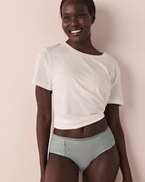 Culotte menstruelle coupe aux hanches en coton absorption super