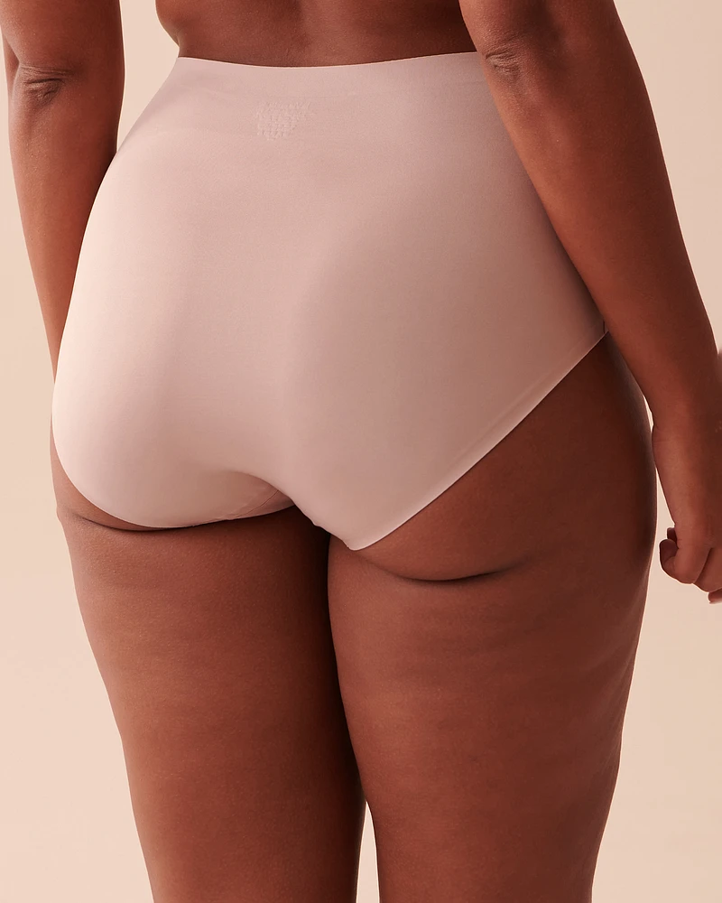 Culotte bikini taille haute microfibre contours fusionnés