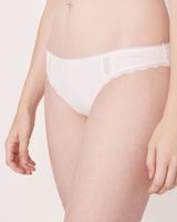 Cotton and Lace Detail Bikini Panty