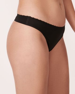 Microfiber Bonded Thong Panty