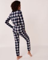 Soft Knit Plaid Jumpsuit