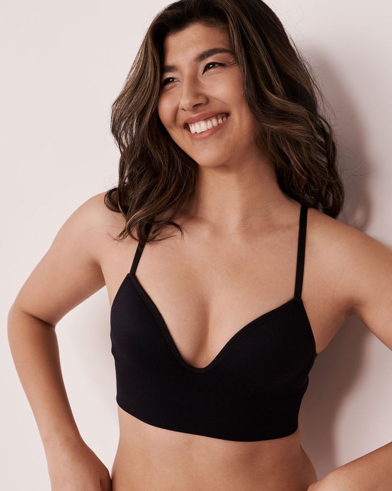 Buy La Vie En Rose Push Up Wireless Sleek Back Bralette In Black