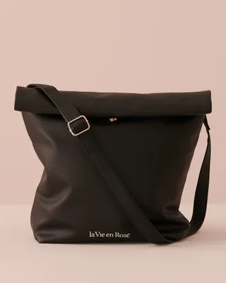 Faux Leather Lunch Bag