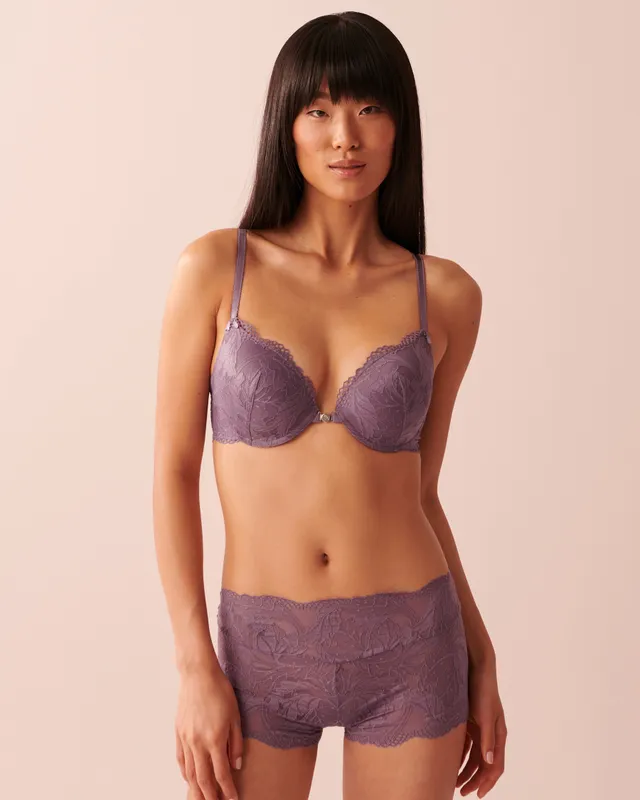 La Vie en Rose Push-up Front Closure Demi Bra - 10300131