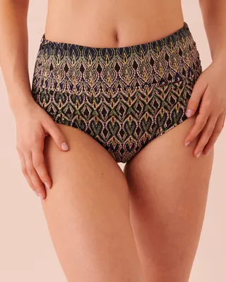 SAINT-TROPEZ Draped High Waist Bikini Bottom