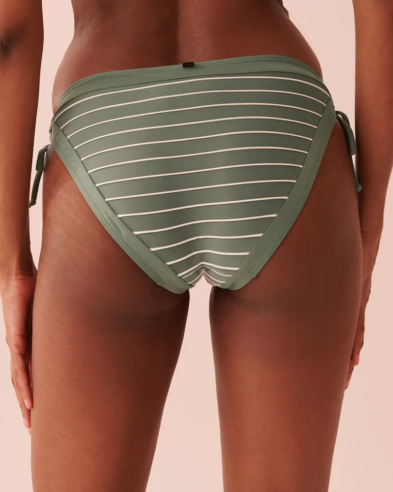 STRIPED Side Tie Bikini Bottom