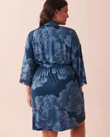 Recycled Fibers Lace Trim Kimono
