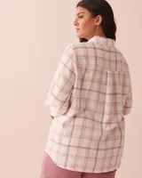 Plaid Long Sleeve Button-down Shirt