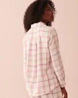 Plaid Long Sleeve Button-down Shirt