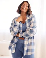 Plaid Long Sleeve Button-down Shirt