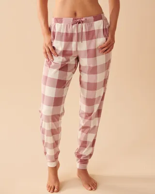 Pantalon de pyjama jogger en velours luxueux