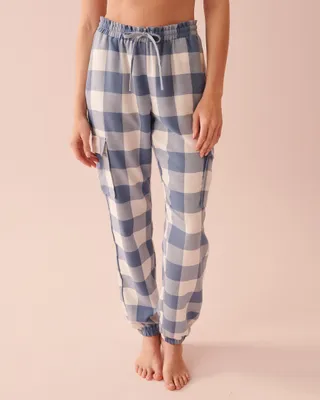 Plaid Cargo Pajama Pants