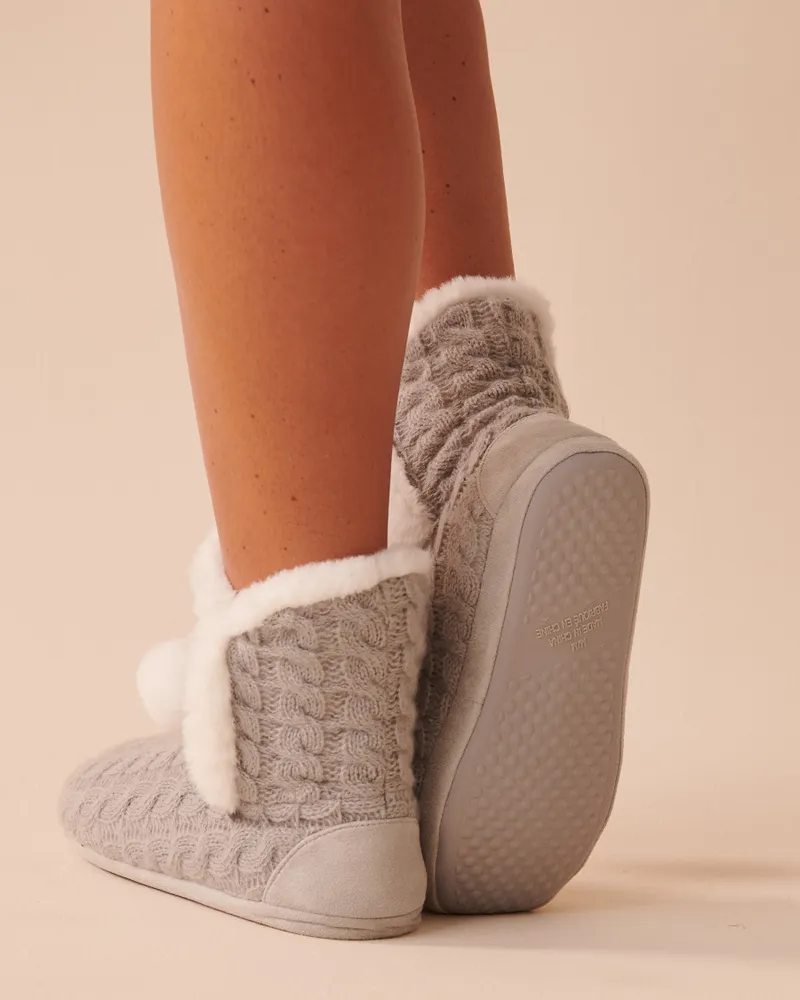 Sherpa Bootie Slippers