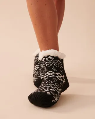 Winter Print Knitted Socks