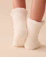Teddy Bear Sherpa Socks