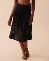 Long Skirt with Crochet Details