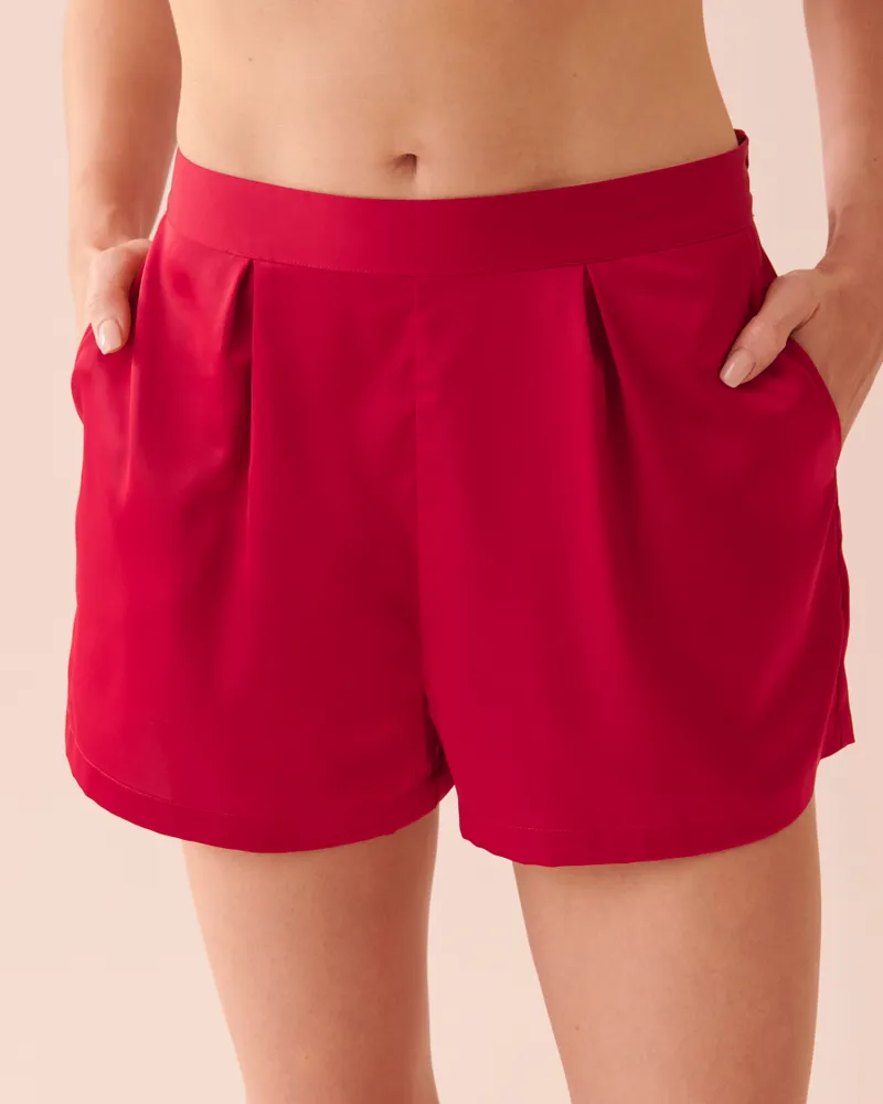 La Vie en Rose Satin Shorts