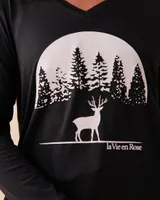 Deer Print Super Soft Long Sleeve Shirt