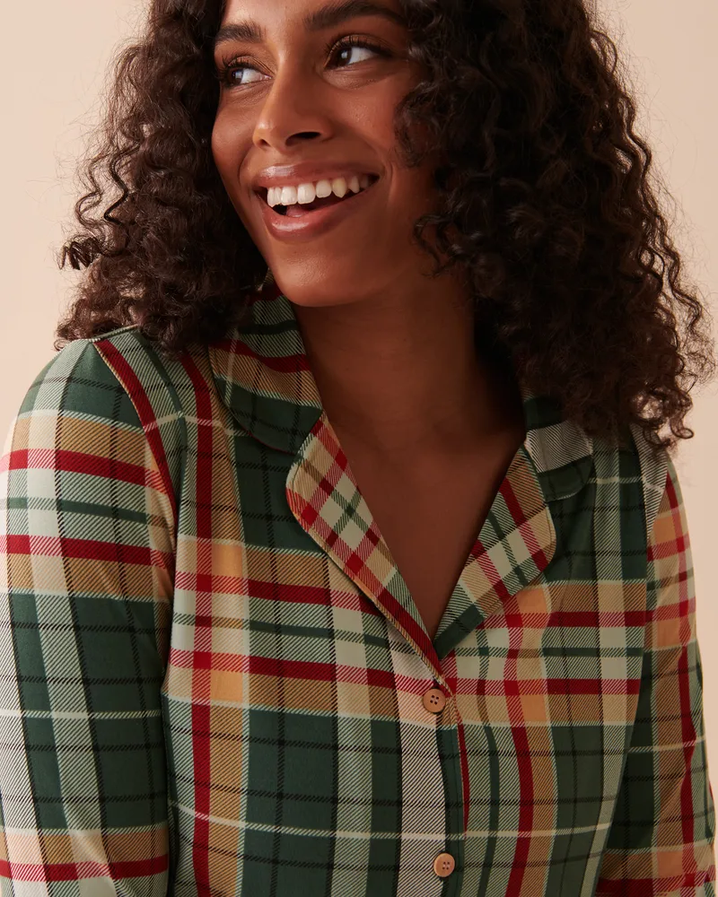 Super Soft Plaid Button-down Shirt