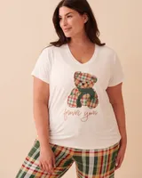 Teddy Bear Super Soft V-neck T-shirt