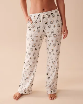 Pantalon de pyjama en velours luxueux