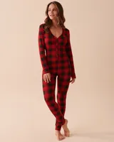 Buffalo Plaid Super Soft Jumpsuit