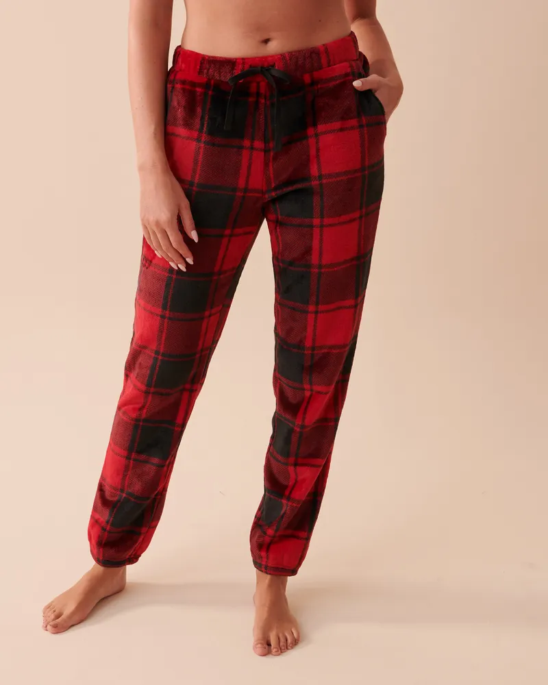 Buffalo Plaid Soft Plush PJ Set