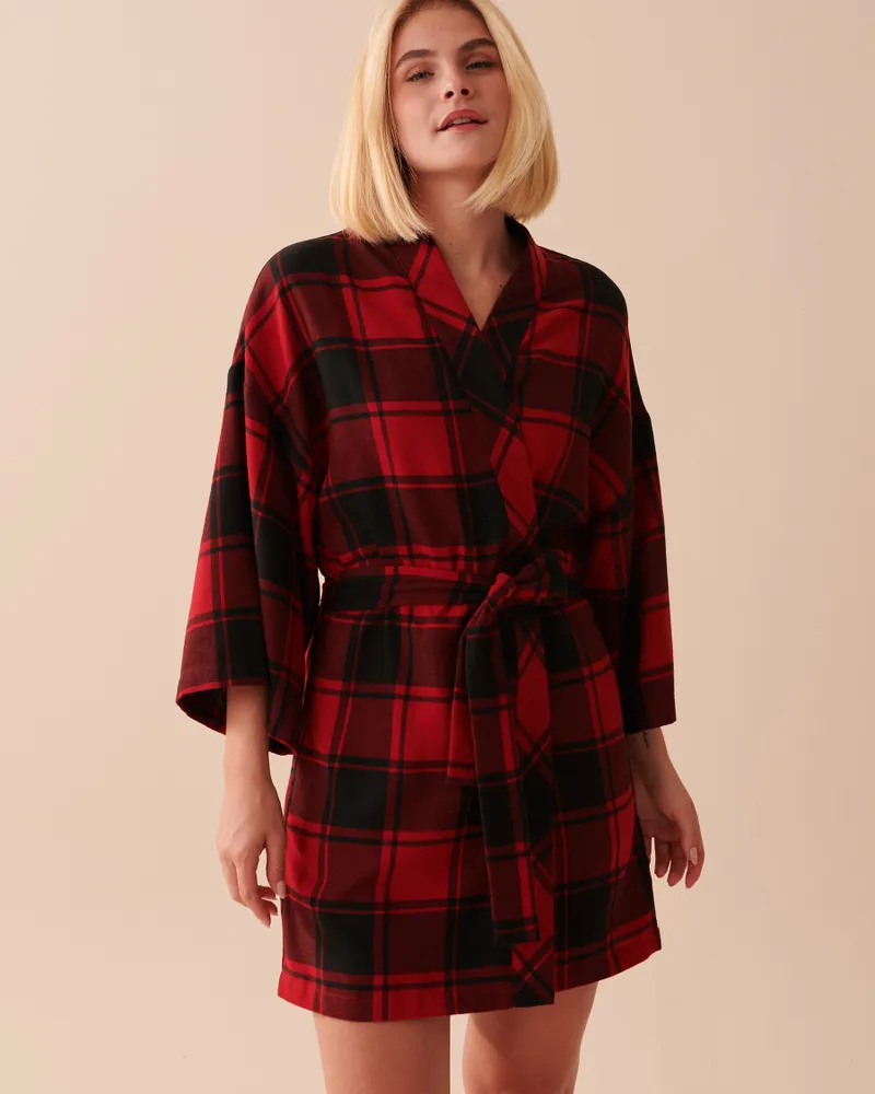 Buffalo Plaid Kimono