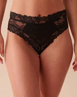 Lace and Cross Back Details Cheeky Panty