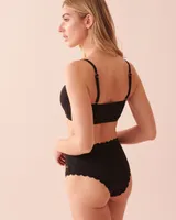 POPCORN TEXTURED Bralette Bikini Top