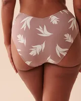 SAINT LUCIA Recycled Fibers High Waist Cheeky Bikini Bottom