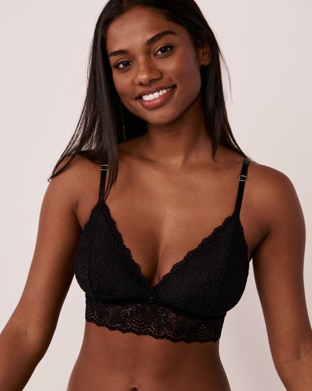 Broken Promises Cry Later Brown Triangle Bralette