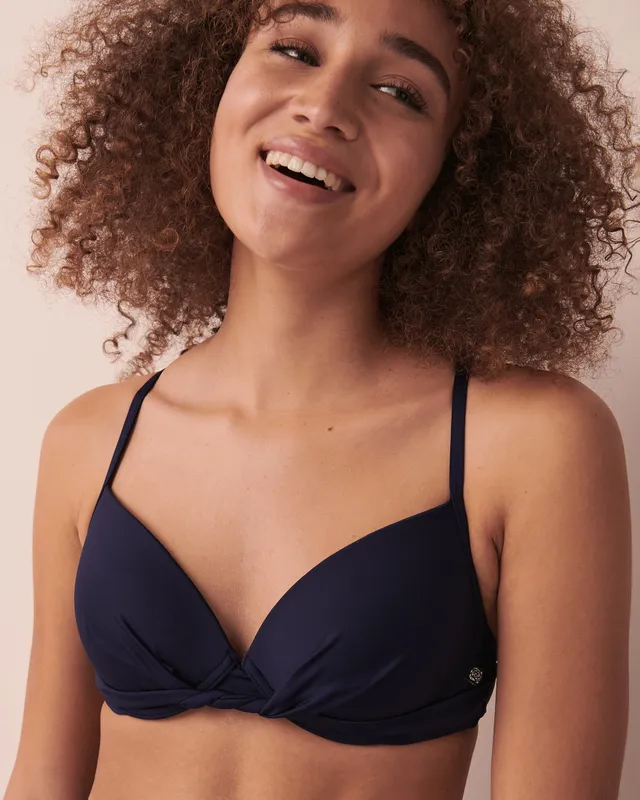 BLUE WAVE Wireless Push-up Bikini Top