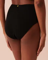 TEXTURED High Waist Bikini Bottom