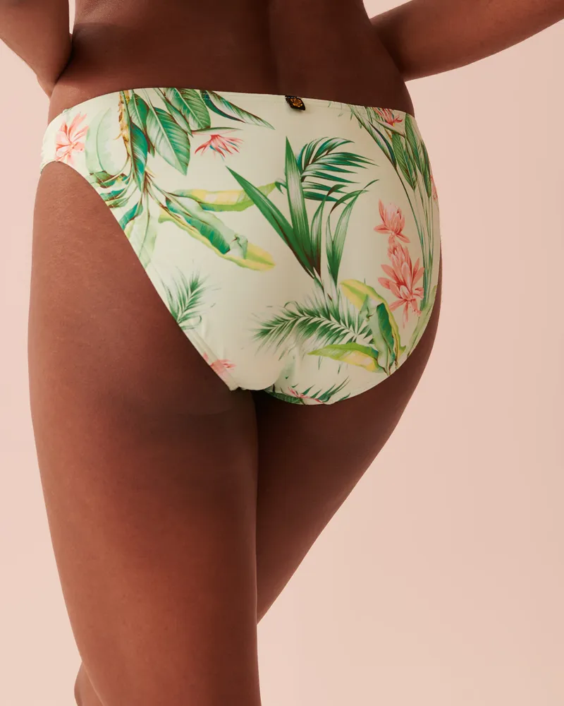 ISLAND TROPIC Shirred Sides Bikini Bottom